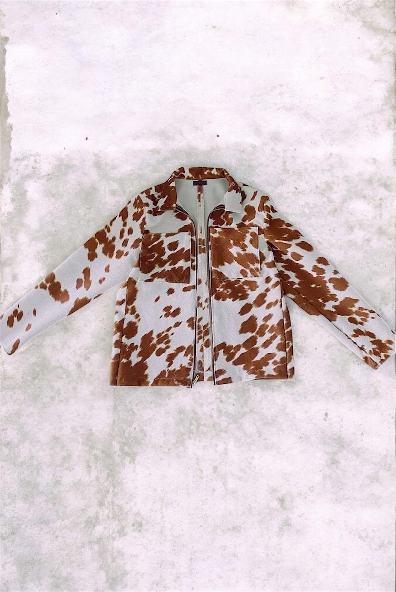 cowskin suede jacket